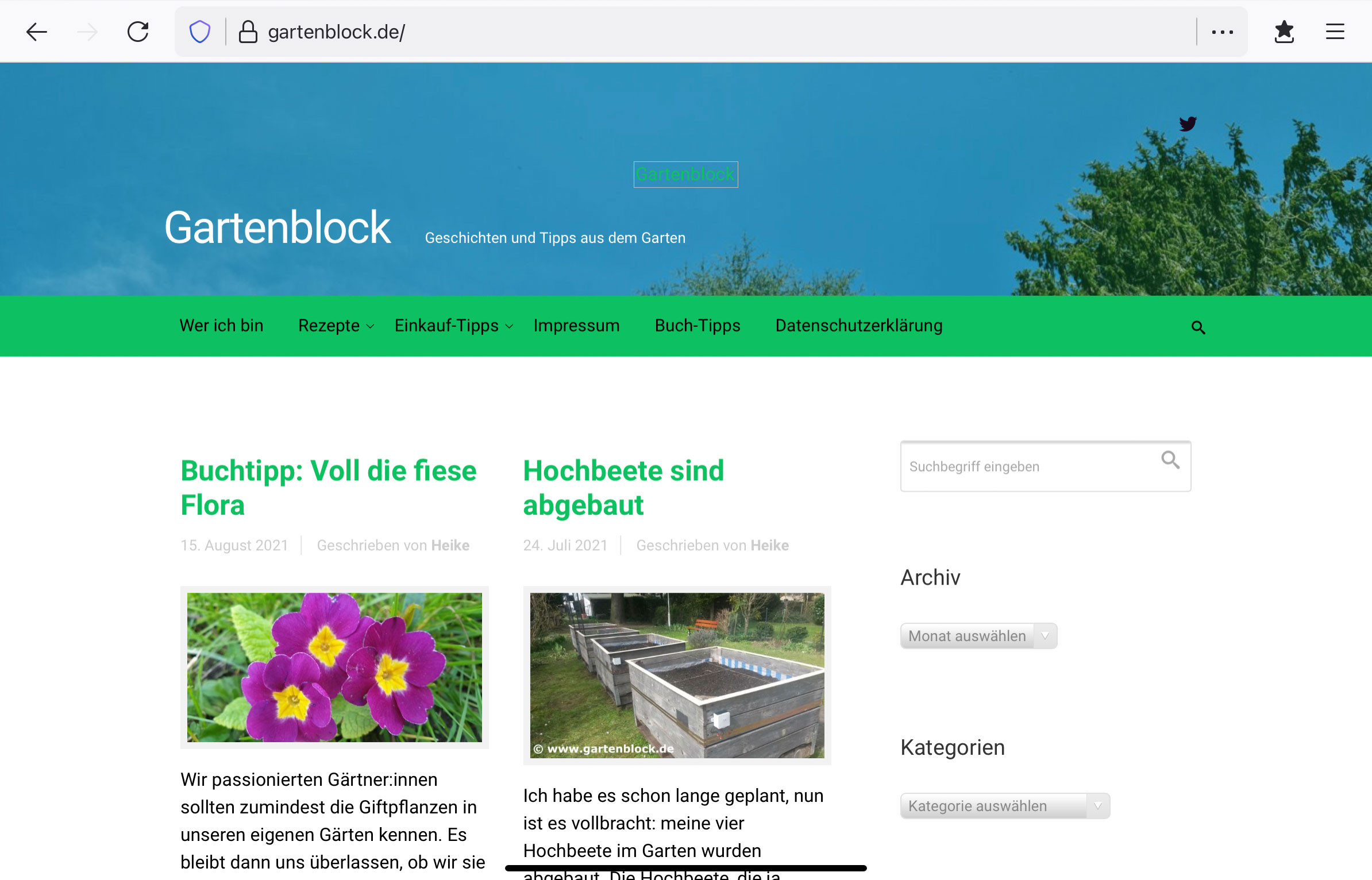 Gartenblock